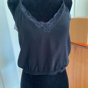 Wilfred Free Black Lace Cami Top. Size S.